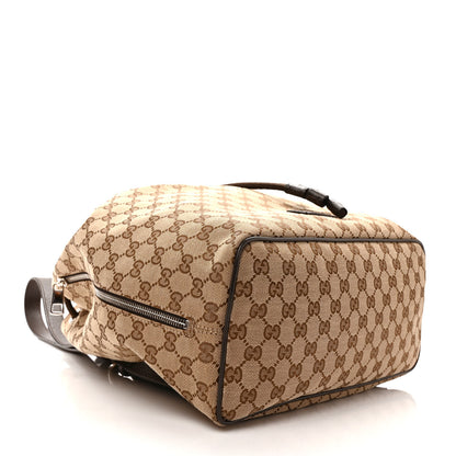 Gucci Monogram Dollar Calfskin O Drawstring Backpack Beige Ebony Testa di Moro Dark Chocolate 5 of 10