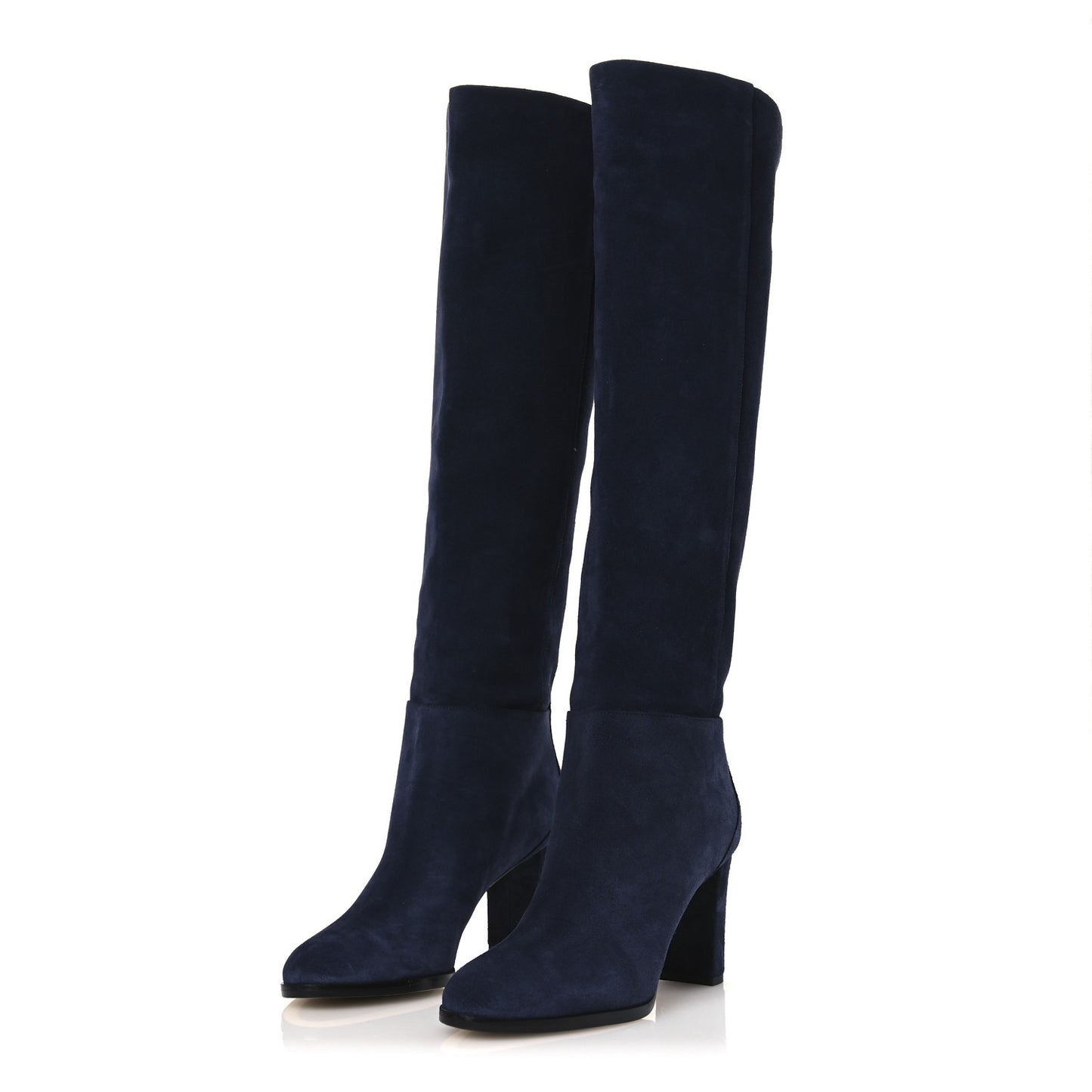 Suede Natalie 80 Boots 39.5 Navy