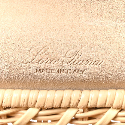 Loro Piana Wicker Calfskin North South L19 Extra Pocket Pouch Ivory 6 of 9