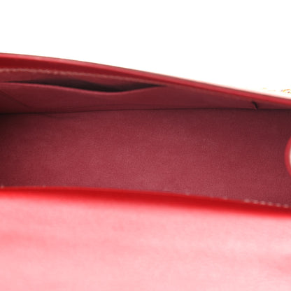 Gucci Calfskin Embroidered Medium Shoulder Bag Hibiscus Red 5 of 9
