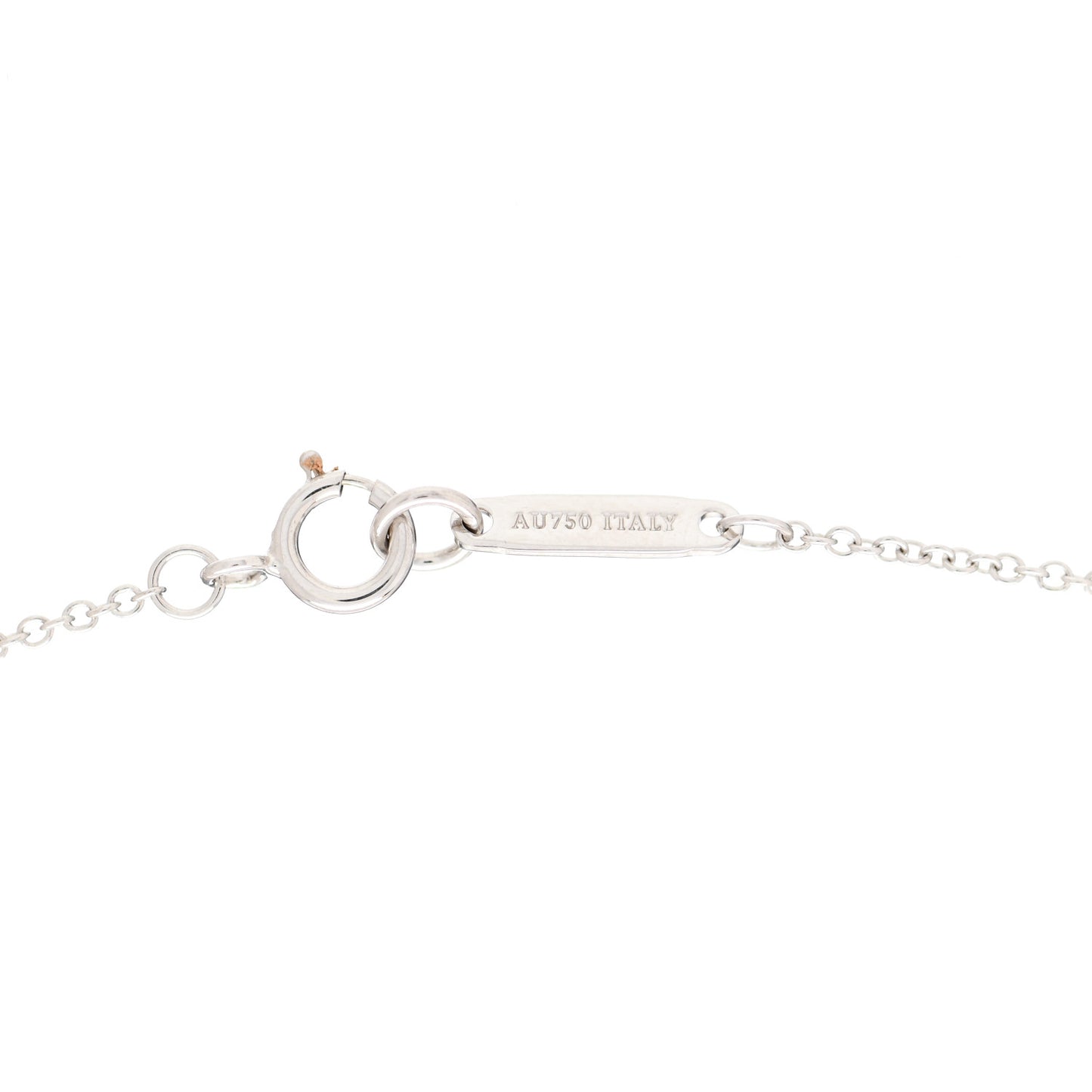 18K White Gold Diamond Mini Bow Pendant Necklace