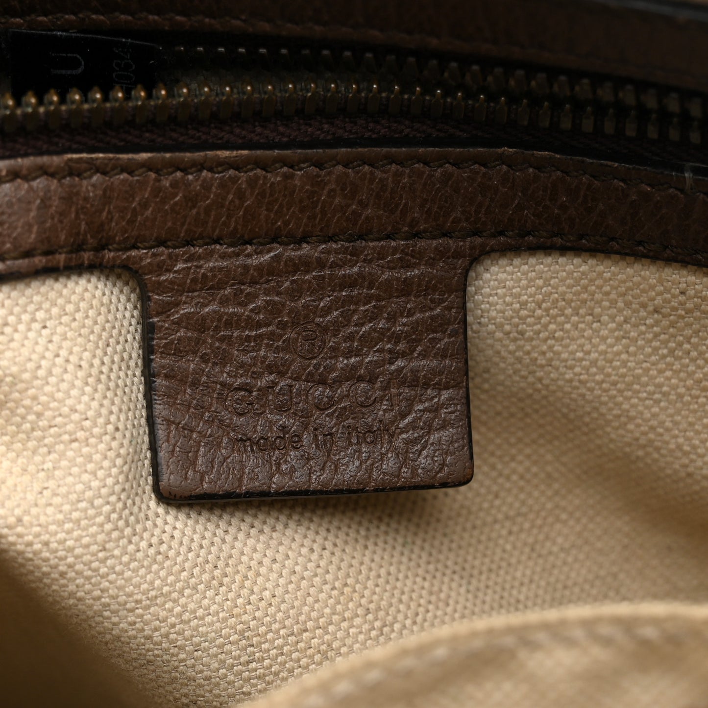 GG Supreme Monogram Web Small Ophidia Messenger Bag Brown