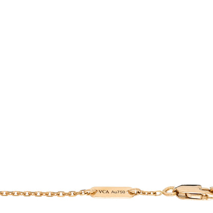 Van Cleef & Arpels 18K Yellow Gold Mother of Pearl Sweet Alhambra Bracelet 3 of 5