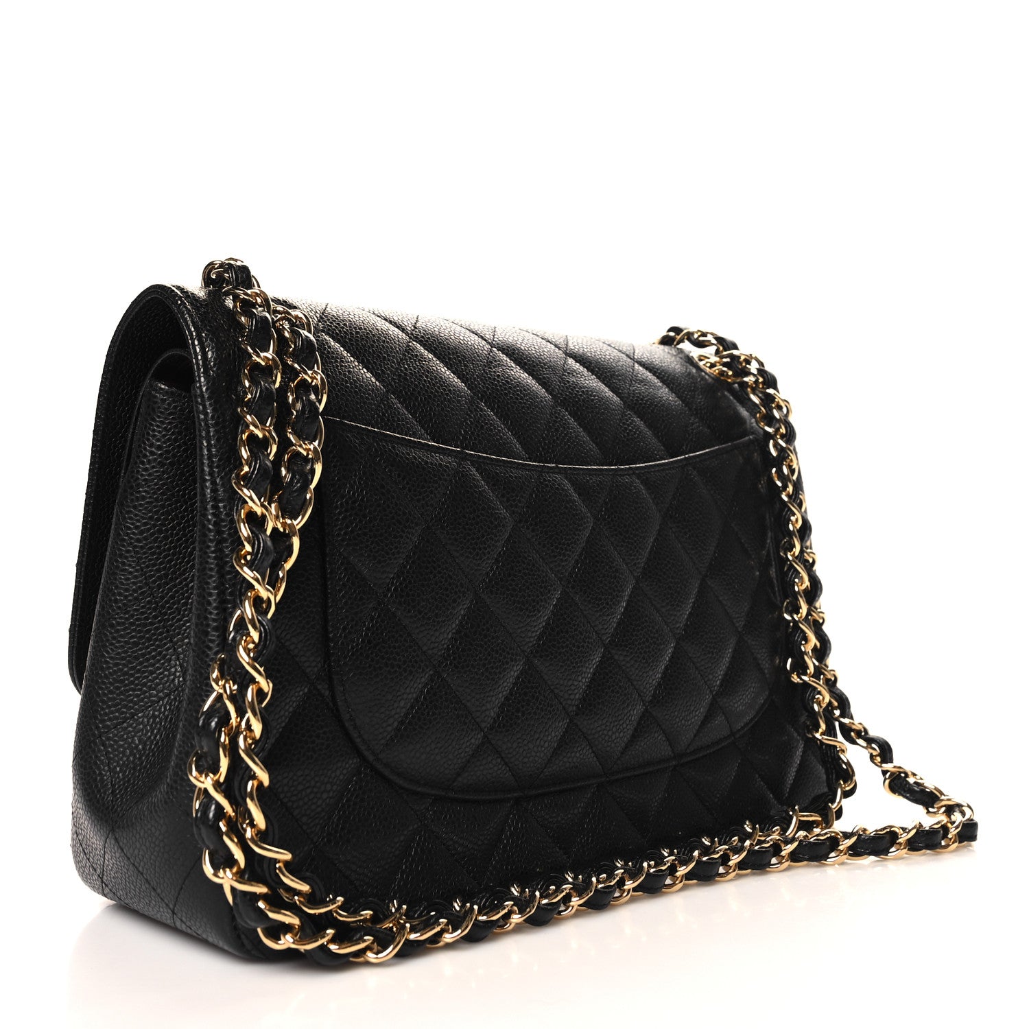 Chanel Caviar Quilted Jumbo Double Flap Black 3 of 10