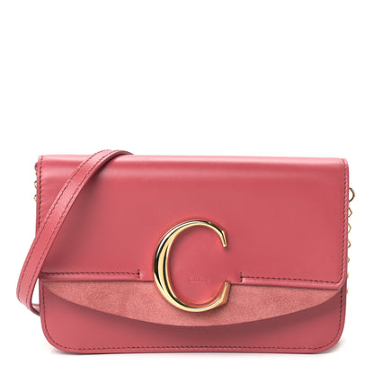 Chloe Calfskin Suede C Clutch With Chain 1 of 8