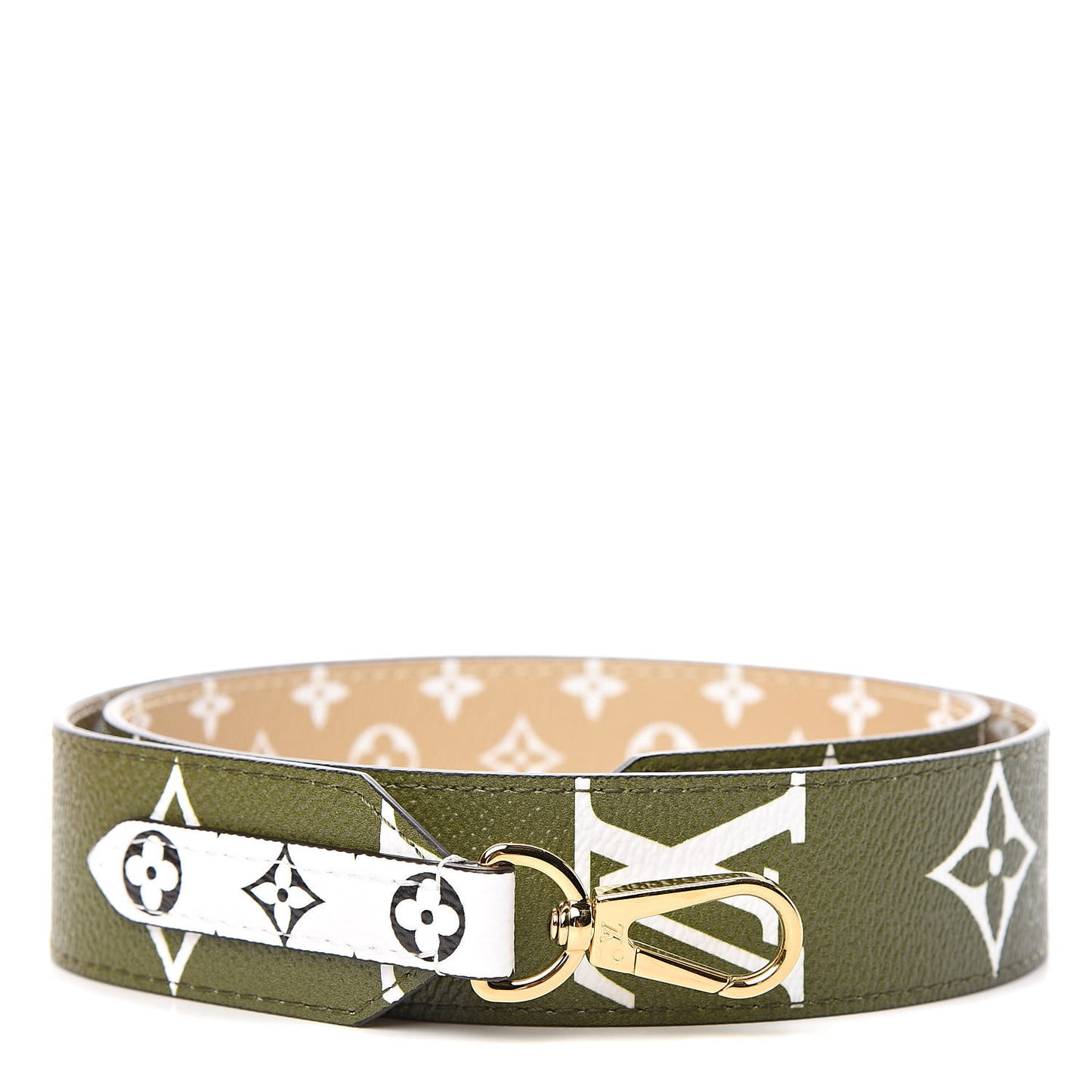 Monogram Giant Bandouliere Shoulder Strap Kaki