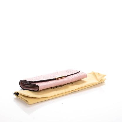Burberry Signature Grain Calfskin Check Embossed Continental Wallet Pale Orchid 4 of 8