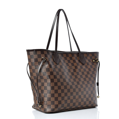 Louis Vuitton Damier Ebene Neo Neverfull MM Rose Ballerine 3 of 22