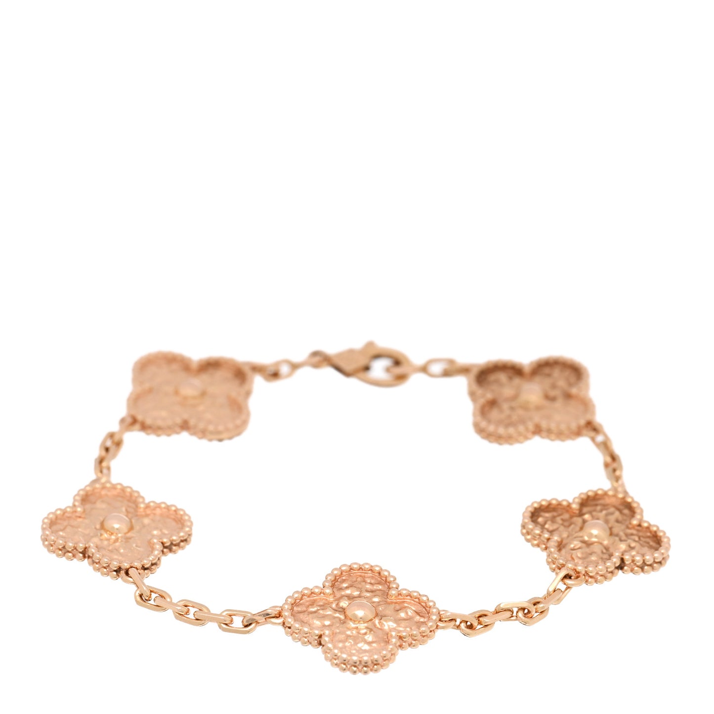 18K Yellow Gold 5 Motifs Vintage Alhambra Bracelet