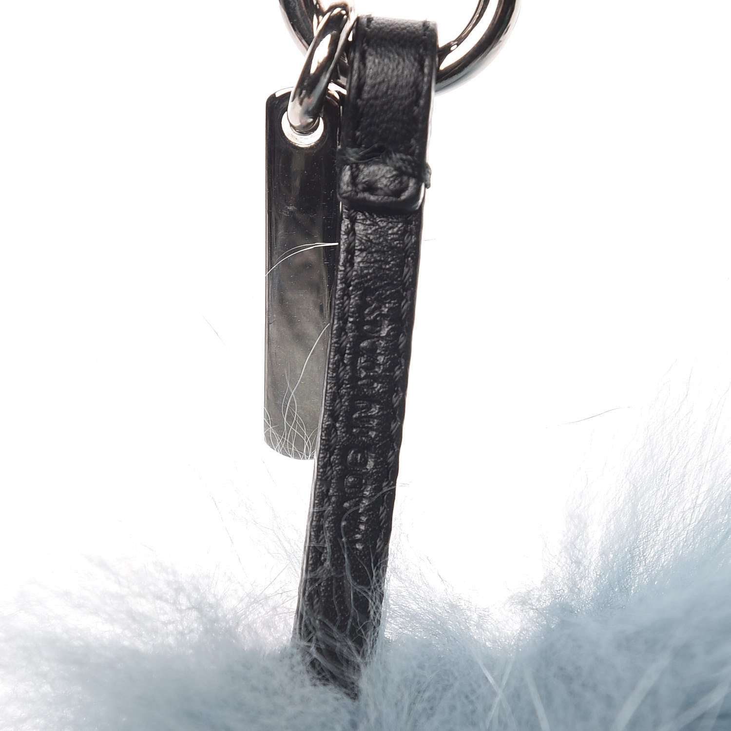 Fendi Fox Mink Rabbit Fur Vitello Flamingo Mini Monster Bag Bug Charm Lagoon Black Multicolor 3 of 3