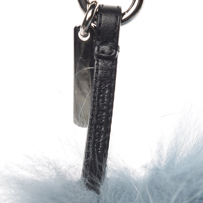 Fendi Fox Mink Rabbit Fur Vitello Flamingo Mini Monster Bag Bug Charm Lagoon Black Multicolor 3 of 3