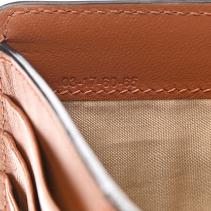 Chloe Calfskin Alphabet Compact Wallet Caramel 9 of 9
