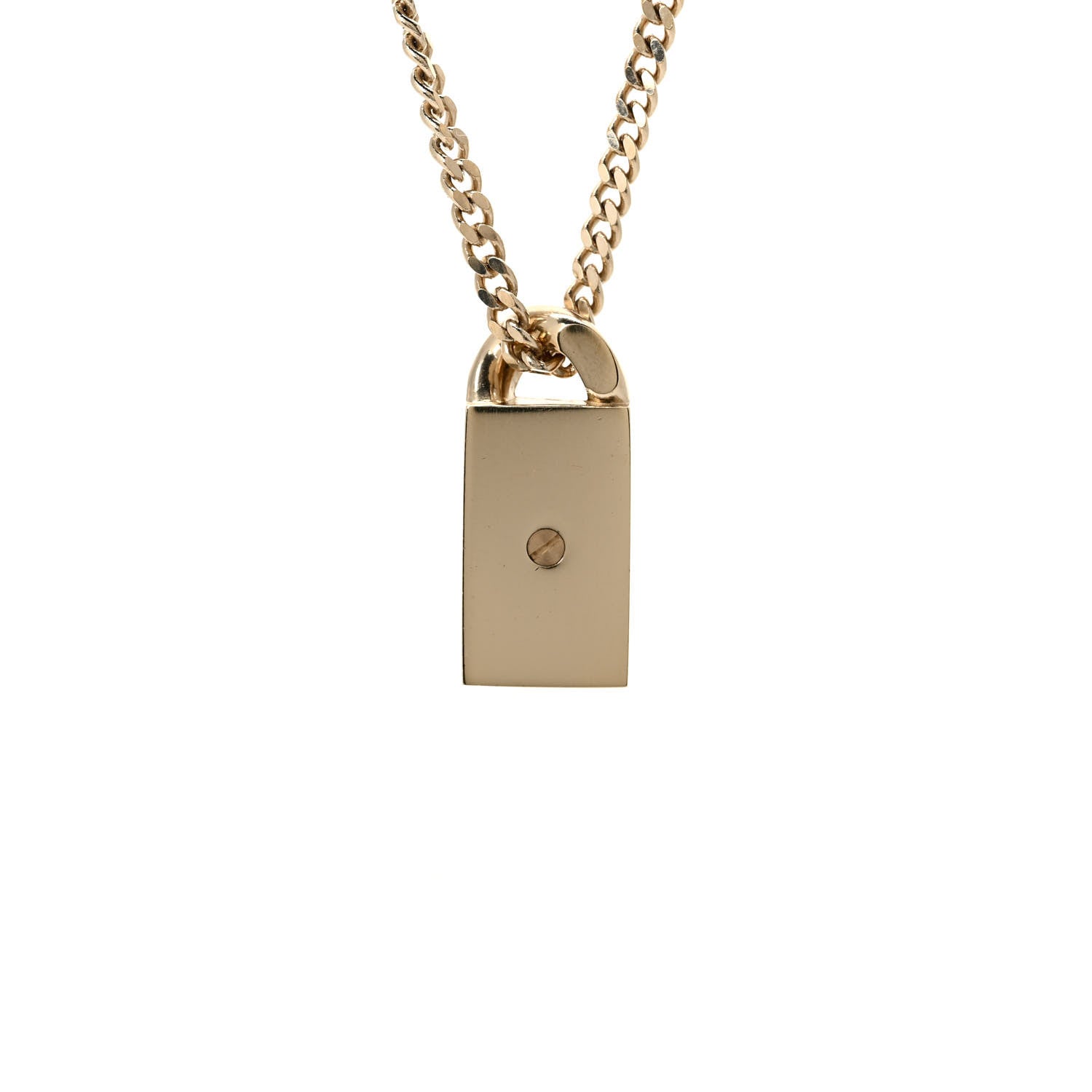 Chanel Crystal Dog Tag Charm Necklace Gold 5 of 6