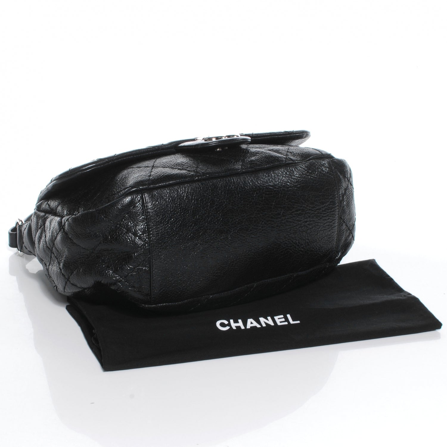 Chanel Glazed Calfskin On The Road XL Flap Black 4 of 7