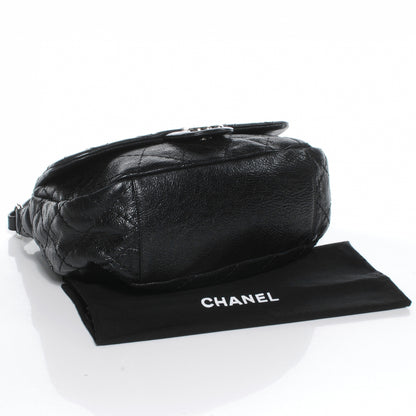 Chanel Glazed Calfskin On The Road XL Flap Black 4 of 7