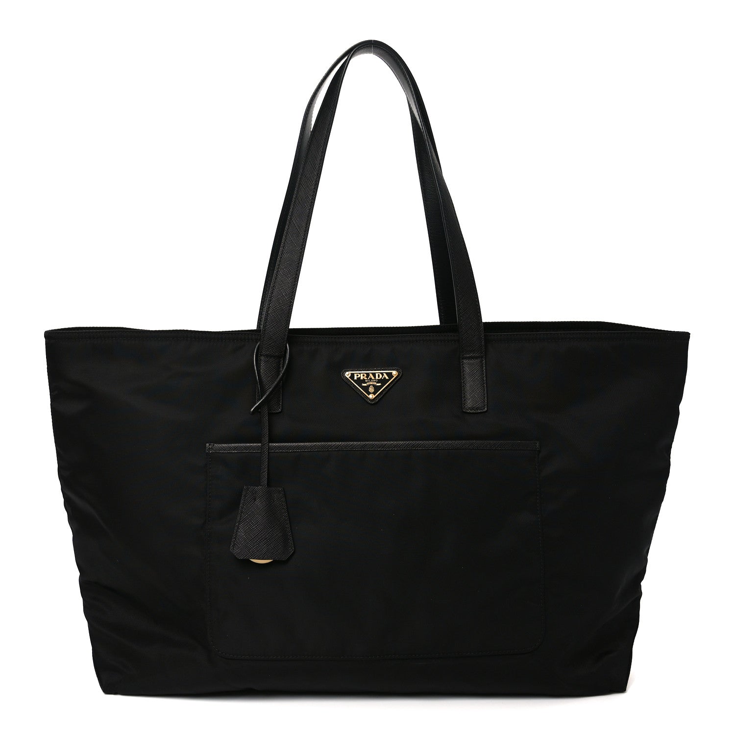 Prada Re-Nylon Saffiano Triangle Re-Edition 1978 Medium Tote Black 1 of 9
