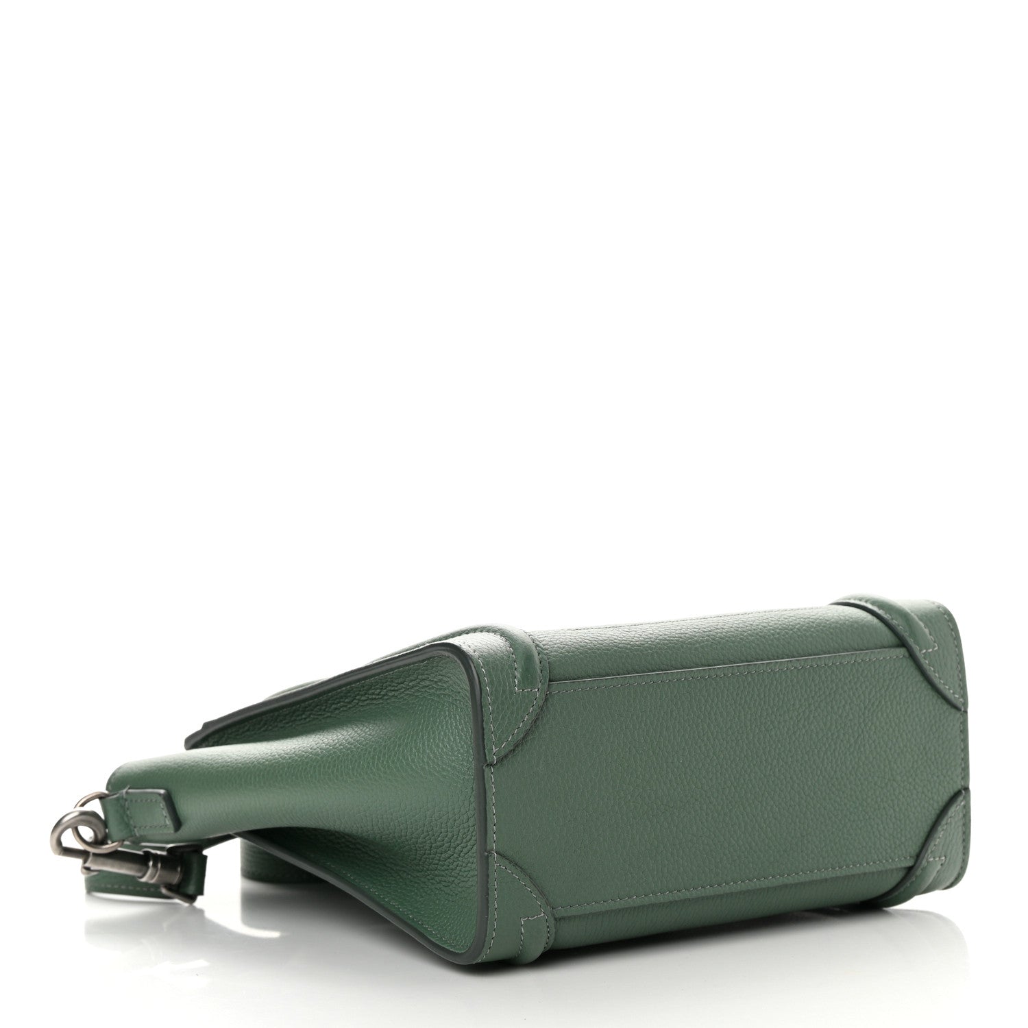 Celine Drummed Calfskin Nano Luggage Celadon 3 of 11