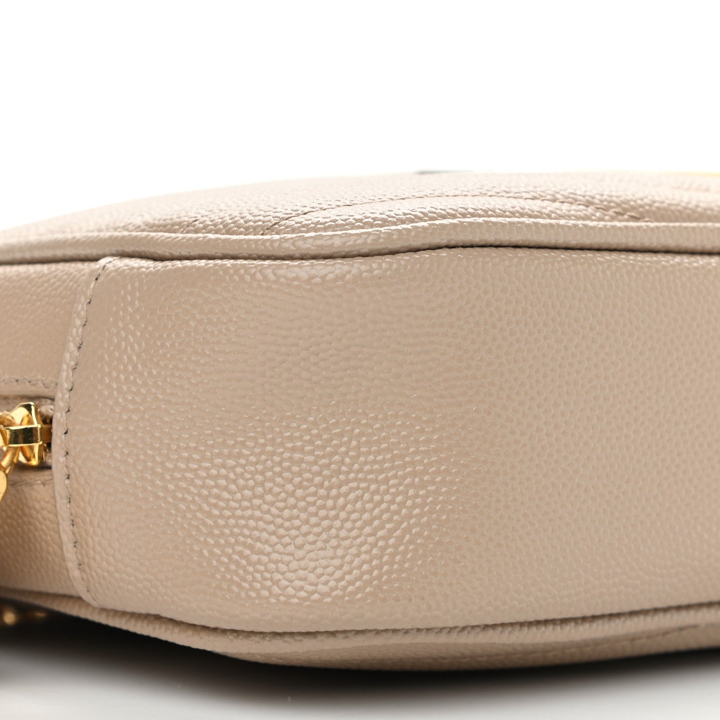 Grain De Poudre Matelasse Monogram Mini Lou Camera Bag Dark Beige