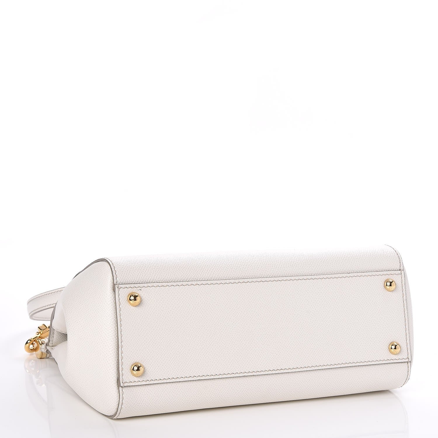 Dolce & Gabbana Dauphine Calfskin Medium Miss Sicily Satchel White 4 of 6