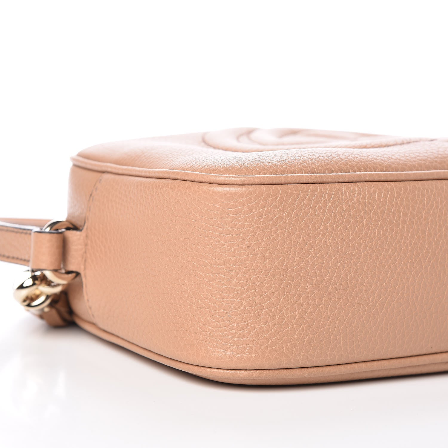 Gucci Pebbled Calfskin Small Soho Disco Bag Camelia 8 of 9