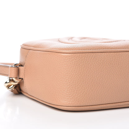 Gucci Pebbled Calfskin Small Soho Disco Bag Camelia 8 of 9