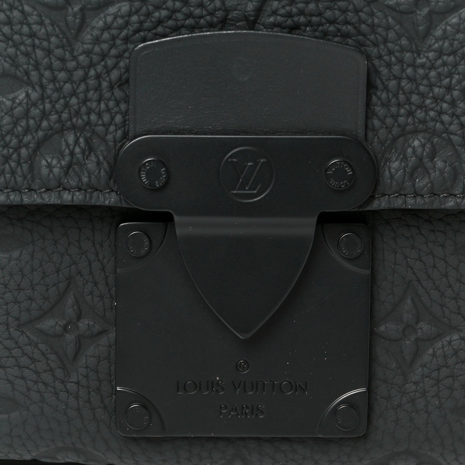 Louis Vuitton Taurillon Monogram S Lock Messenger Black 8 of 10