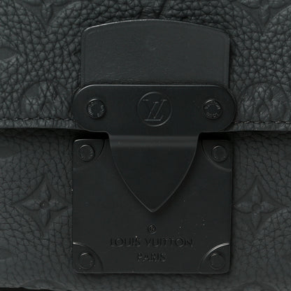 Louis Vuitton Taurillon Monogram S Lock Messenger Black 8 of 10