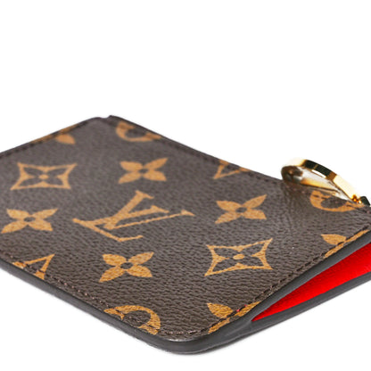 Louis Vuitton Monogram Zipped Romy Card Holder Red 10 of 11
