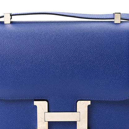 Hermes Epsom Constance 24 Bleu Electrique 8 of 10