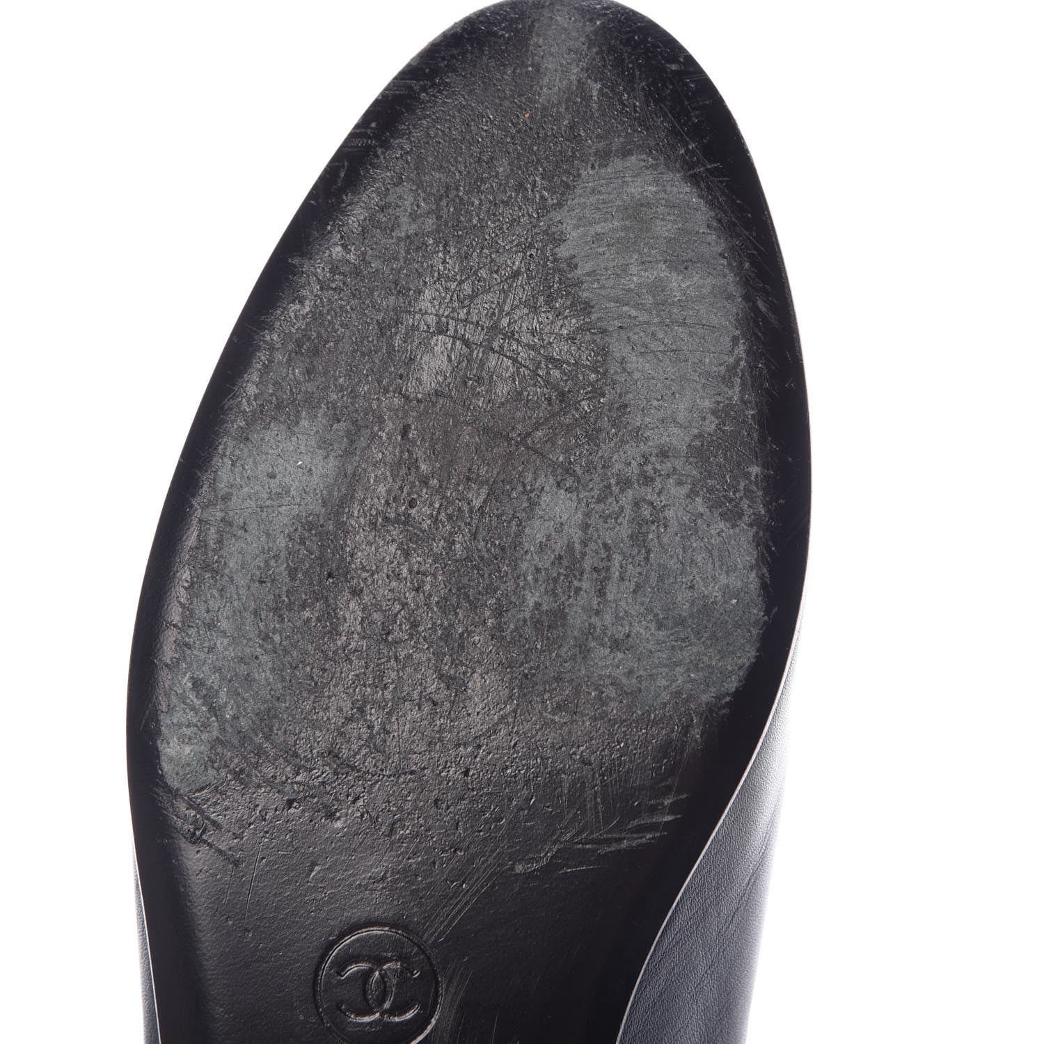 Chanel Lambskin CC Cap Toe Ballerina Flats 36 Navy 11 of 14