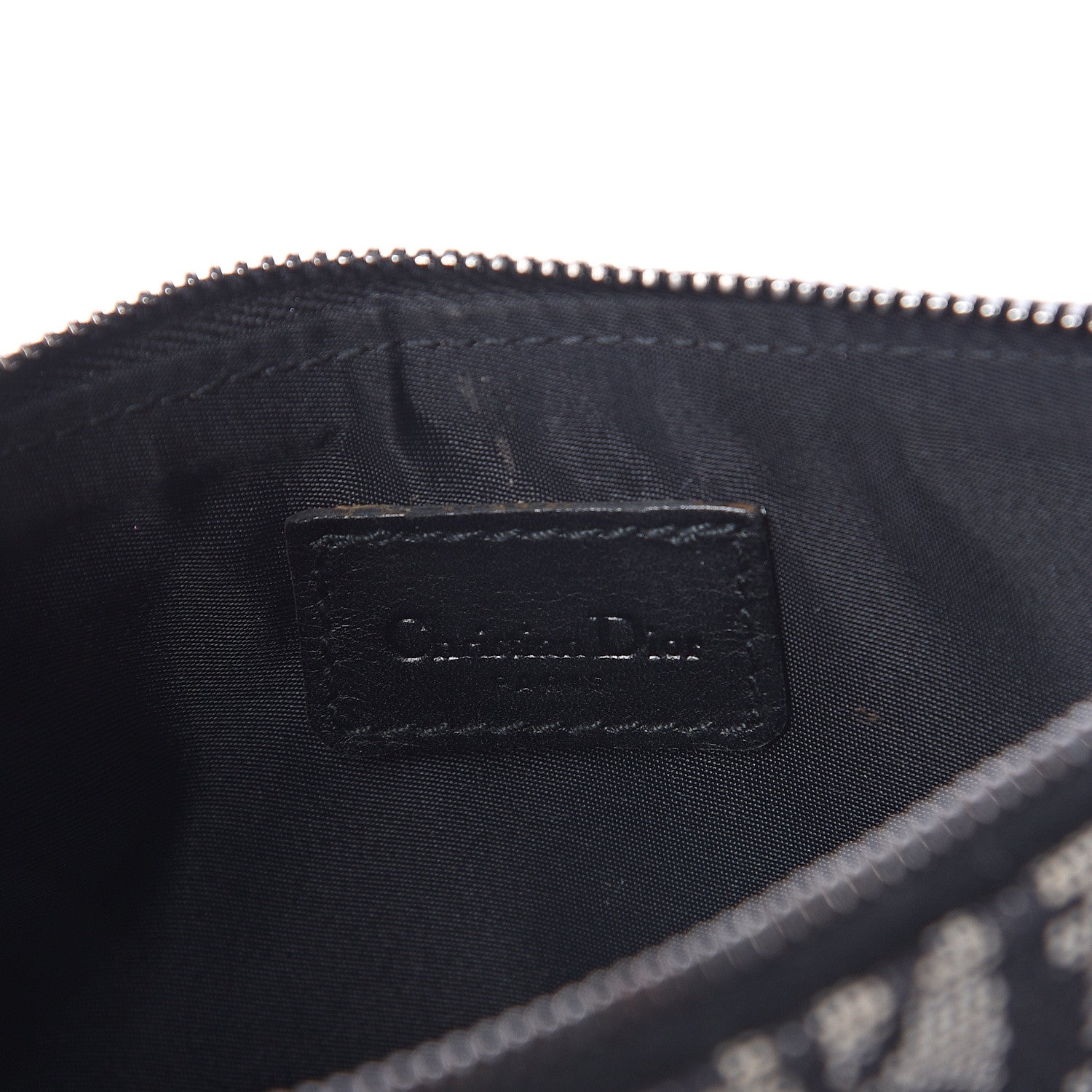 Christian Dior Monogram Mini Saddle Pochette Black 5 of 8