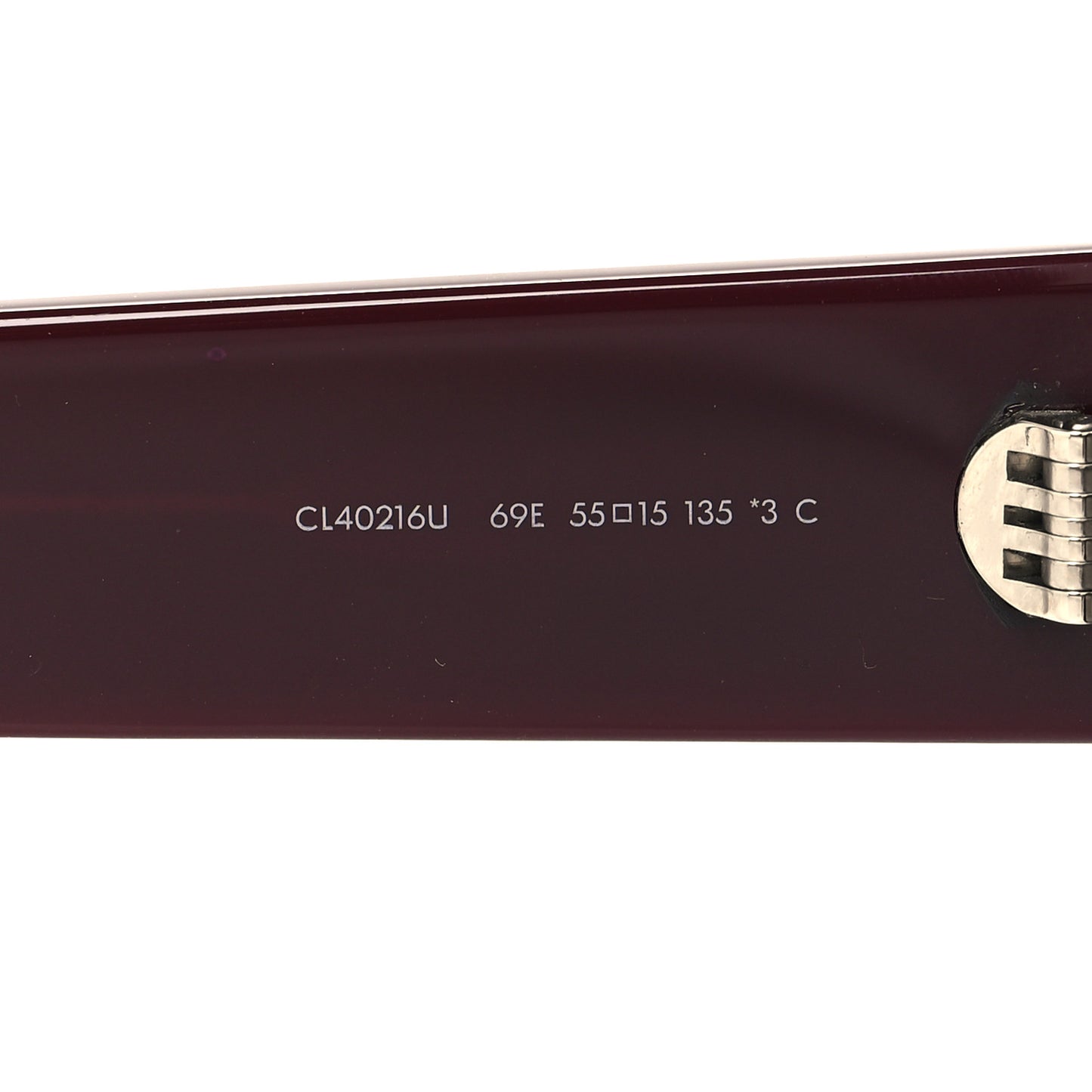 Acetate Triomphe Sunglasses CL40216U Dark Aubergine