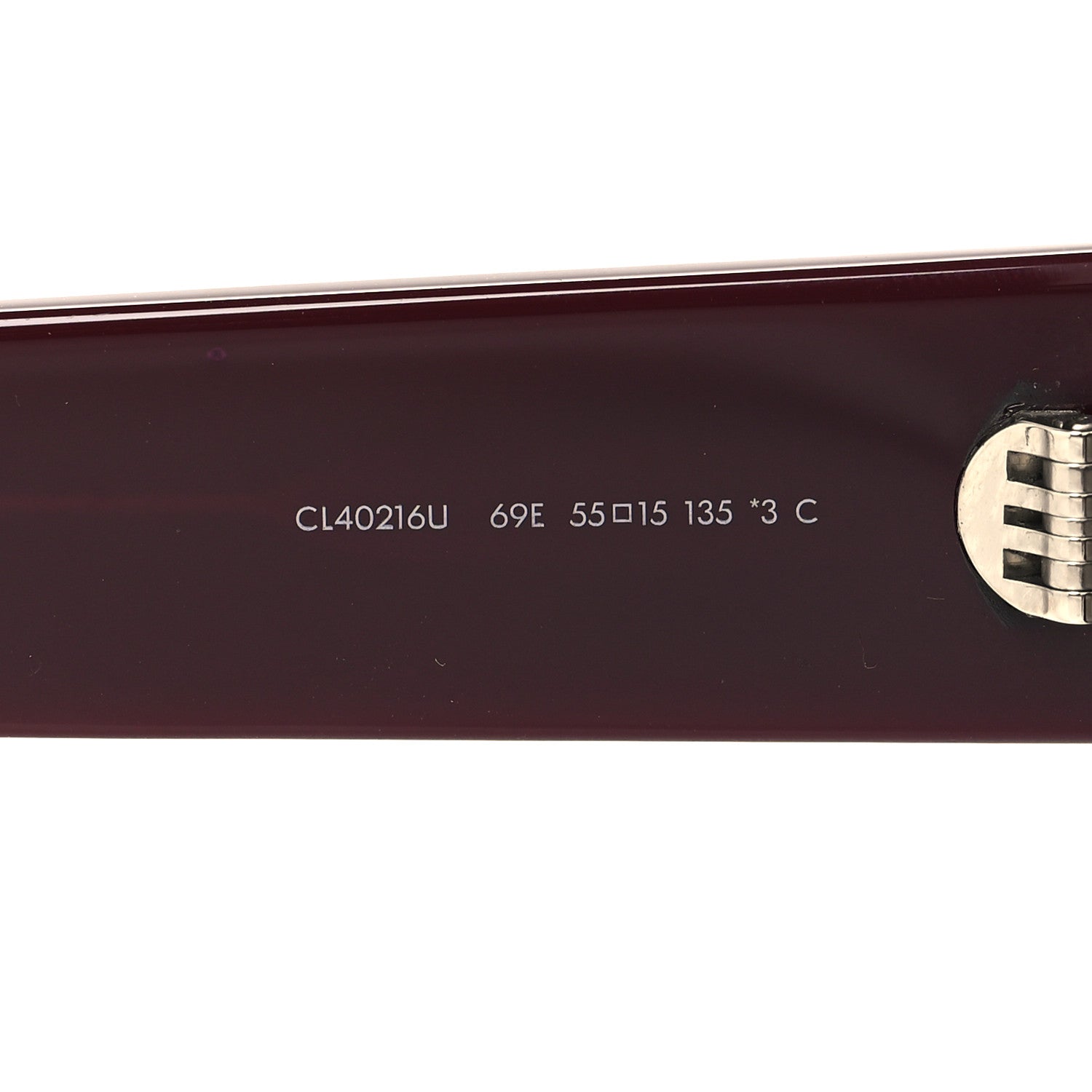 Celine Acetate Triomphe Sunglasses CL40216U Dark Aubergine 6 of 7