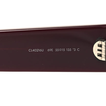 Celine Acetate Triomphe Sunglasses CL40216U Dark Aubergine 6 of 7
