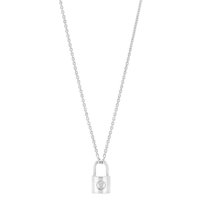 Louis Vuitton Sterling Silver Lockit Necklace 1 of 5
