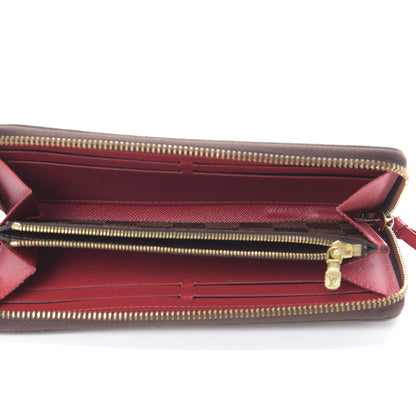 Louis Vuitton Damier Ebene Clemence Wallet Cherry 5 of 9