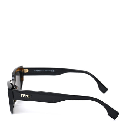 Fendi Acetate Fendi Bold Sunglasses FE40018I Havana Black 3 of 6