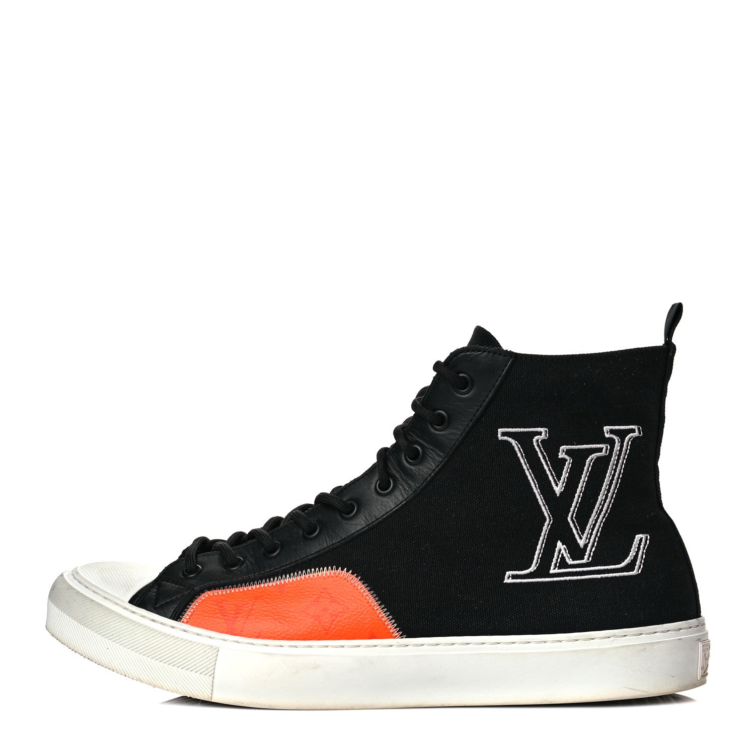 Louis Vuitton Canvas LV Forever Mens Tattoo Sneaker Boots 10.5 Black 1 of 11