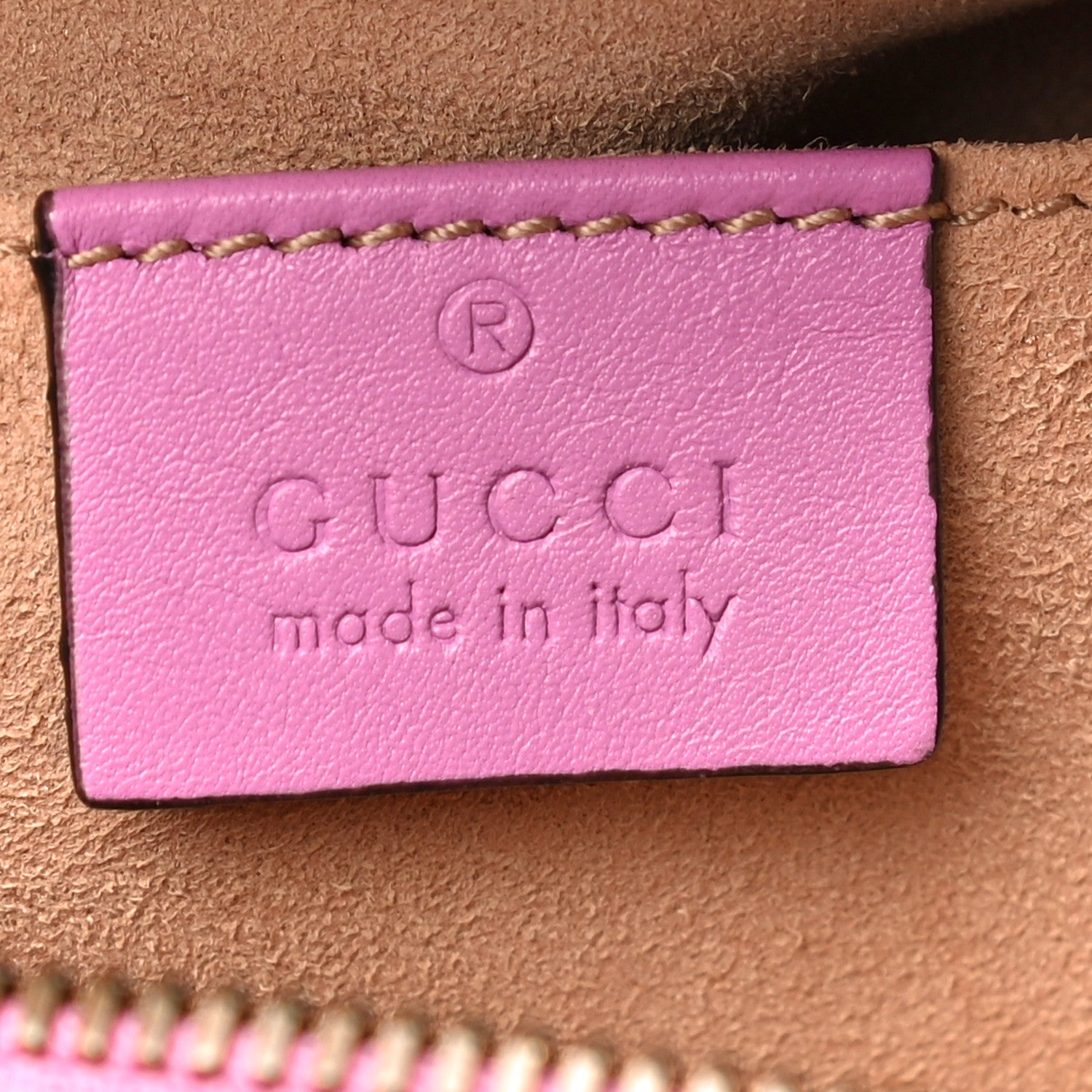 Gucci Calfskin Matelasse Small GG Marmont Chain Shoulder Bag Candy Mousse 6 of 15