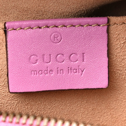 Gucci Calfskin Matelasse Small GG Marmont Chain Shoulder Bag Candy Mousse 6 of 15