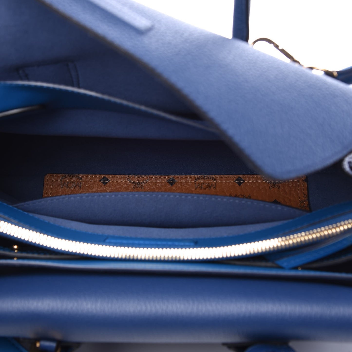 Grained Calfskin Medium Milla Tote Navy