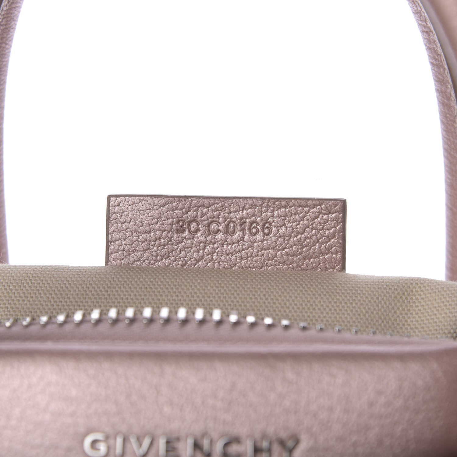 Givenchy Metallic Sugar Goatskin Small Antigona Light Pink 9 of 9