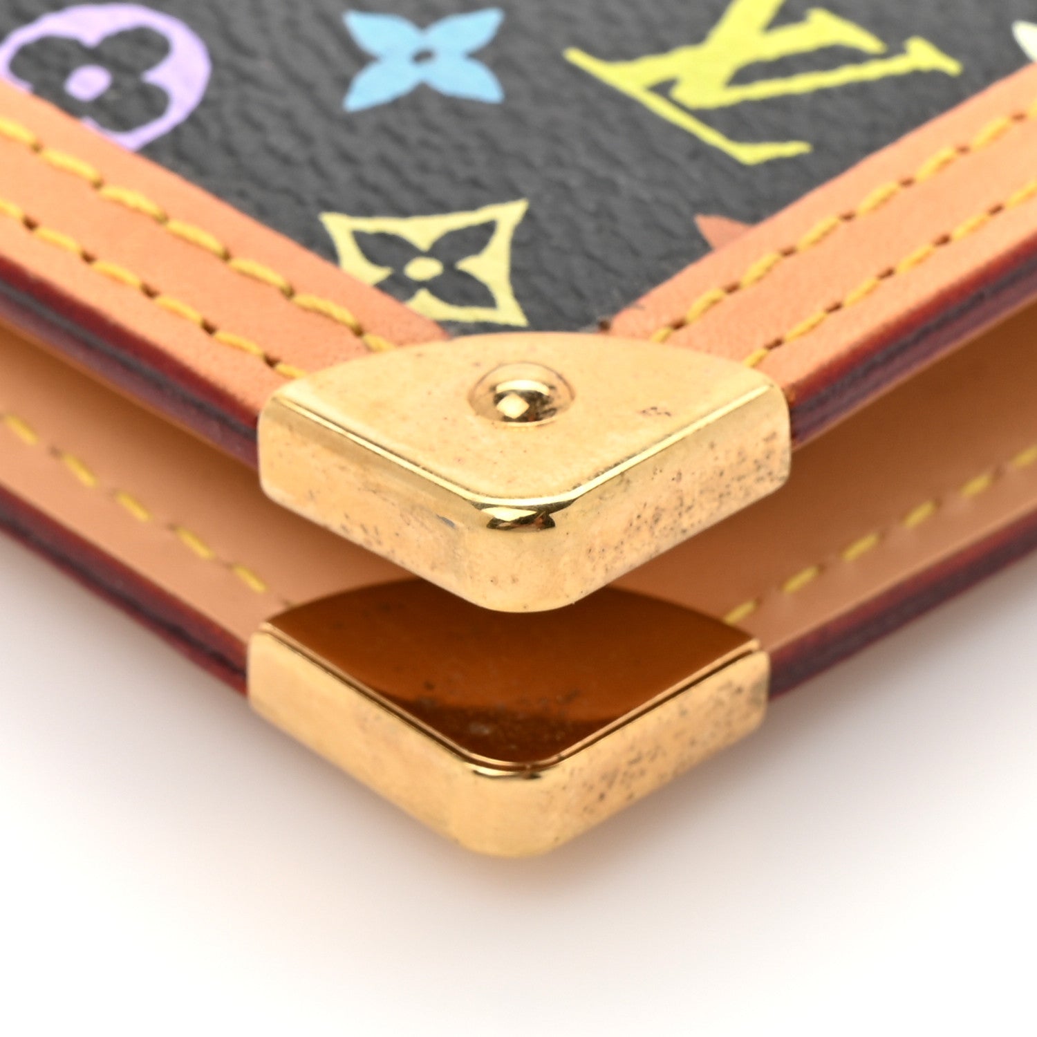 Louis Vuitton Monogram Multicolor Small Ring Agenda Cover Black 7 of 10