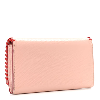 Louis Vuitton Epi Flowers Twist Wallet Rose Ballerine 3 of 7