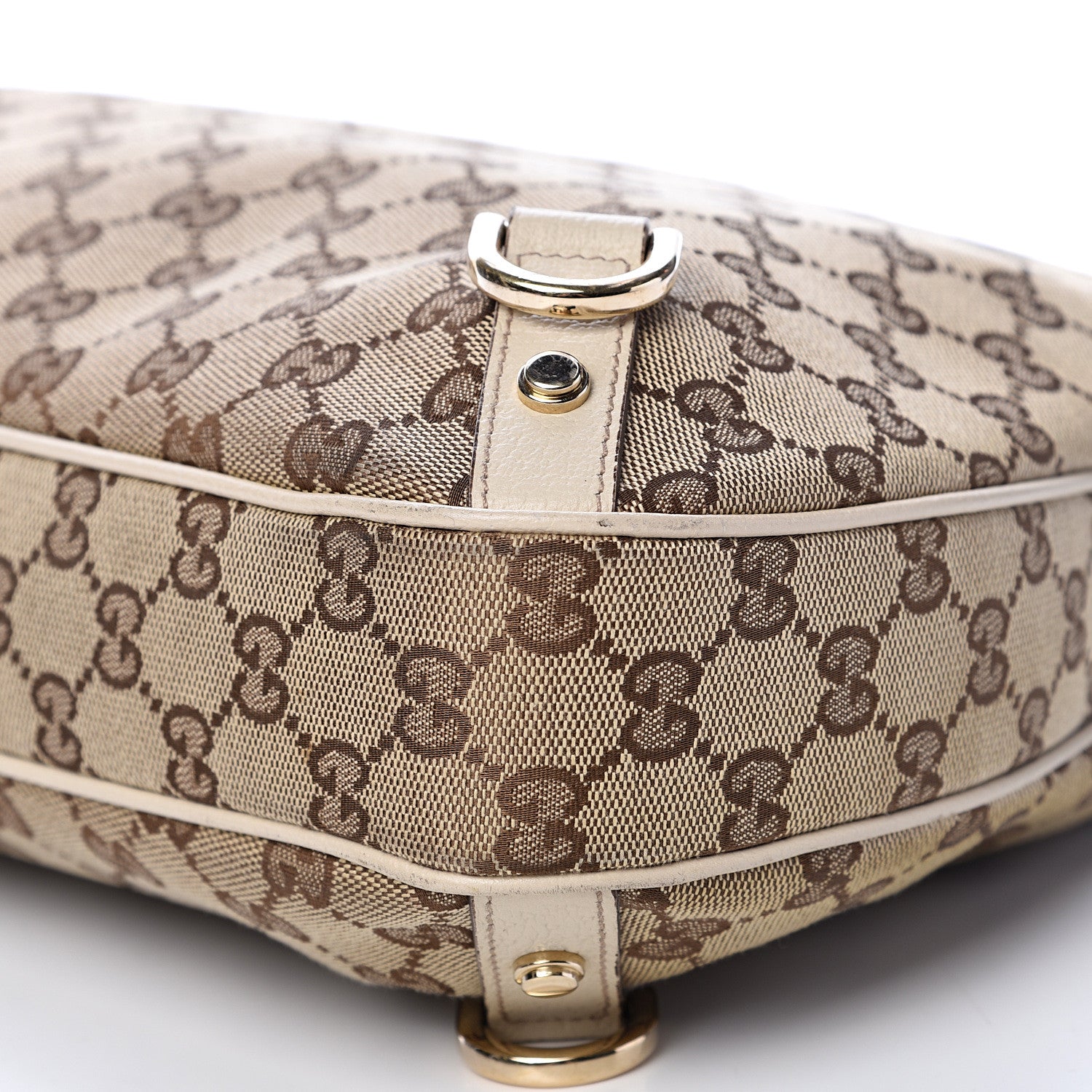 Gucci Monogram Large Abbey D Ring Hobo Off White 9 of 13