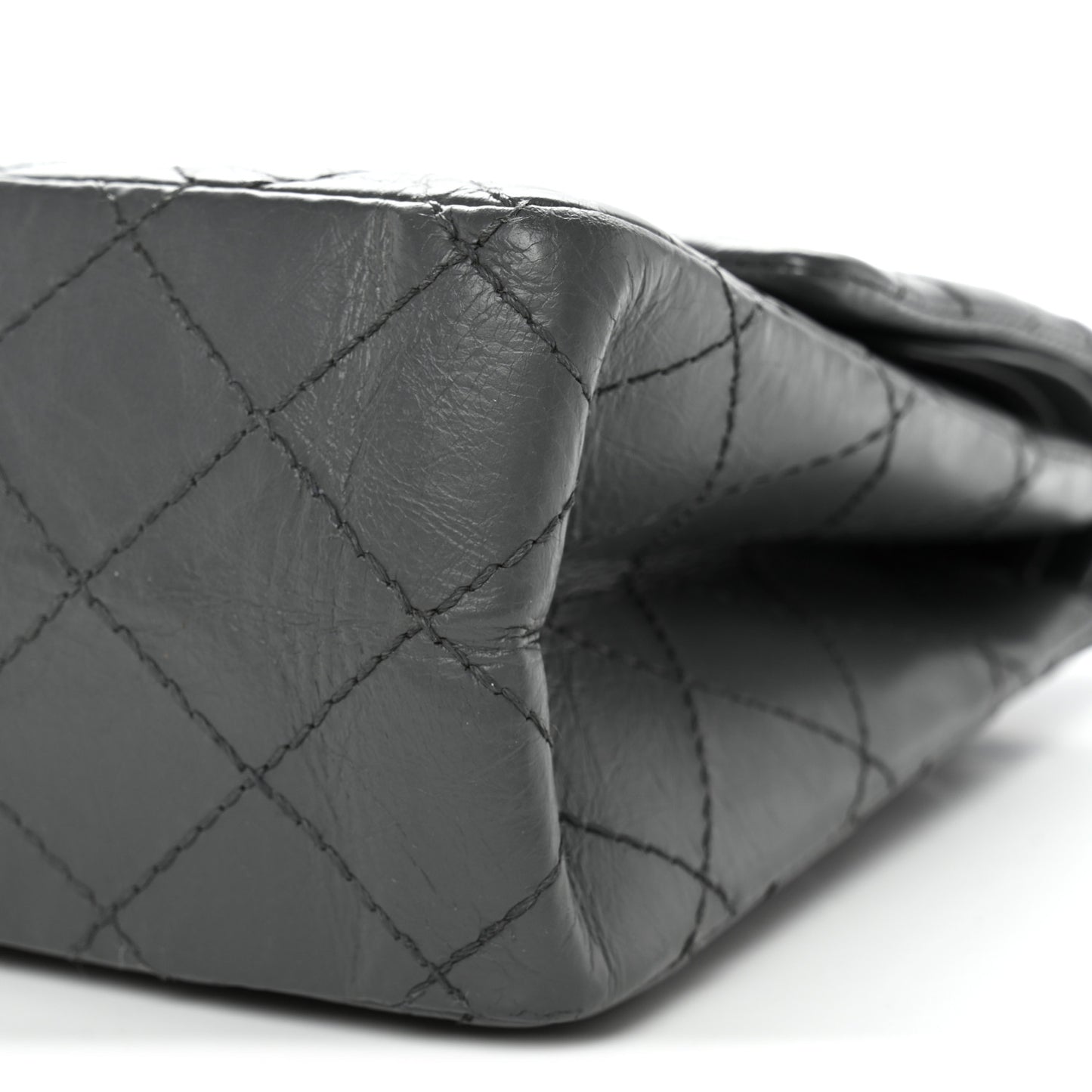 Aged Calfskin Quilted 2.55 Reissue 226 Flap Grey