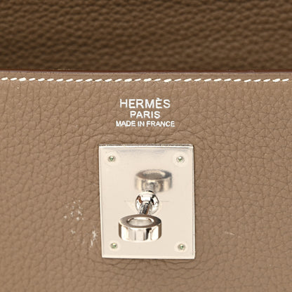 Hermes Togo Kelly Retourne 32 Etoupe 6 of 10