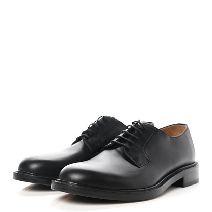 Valentino Garavani Calfskin Mens Derby Shoes 43 Black 3 of 10