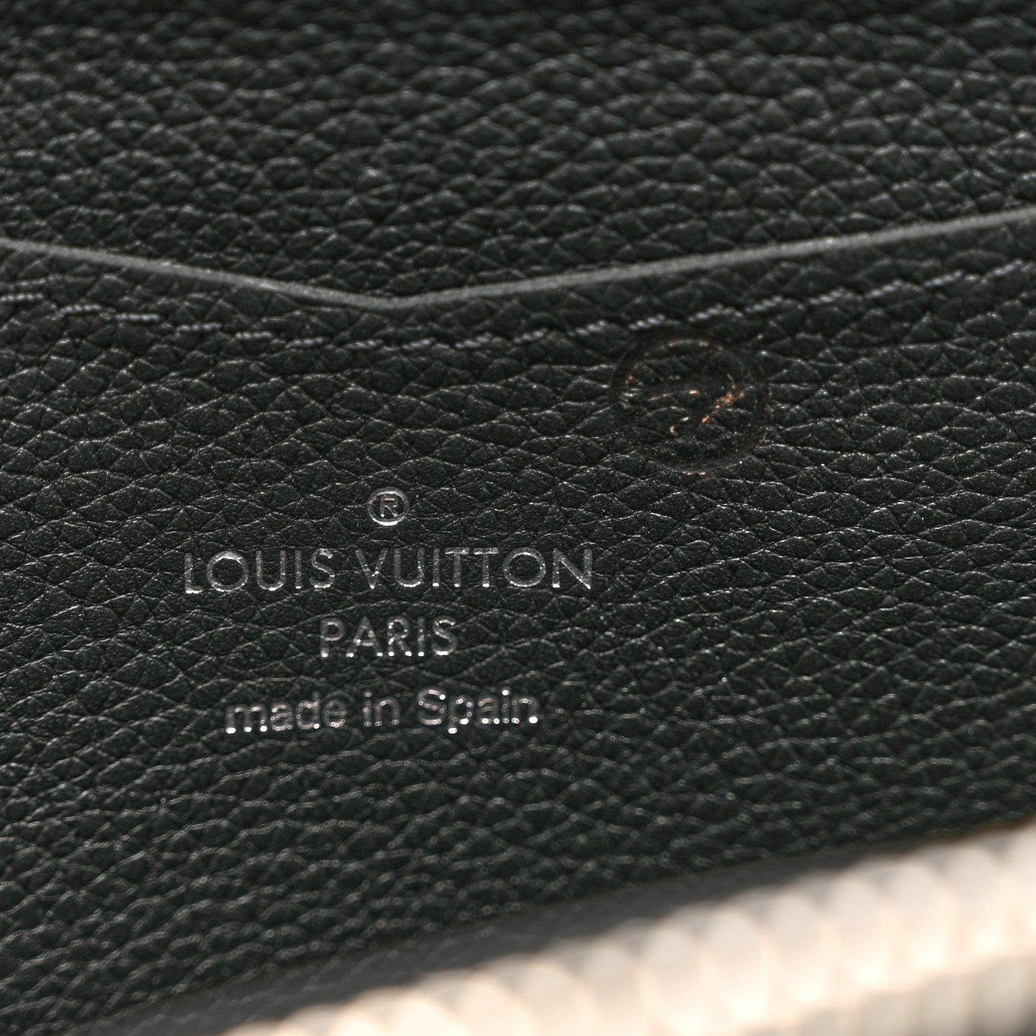 Louis Vuitton Calfskin Zippy Lockme Wallet Black 6 of 6