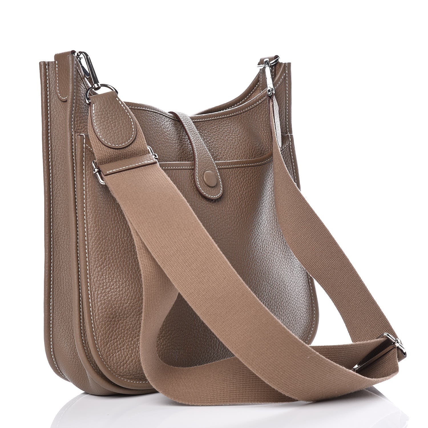 Hermes Taurillon Clemence Evelyne III PM Etoupe 3 of 10